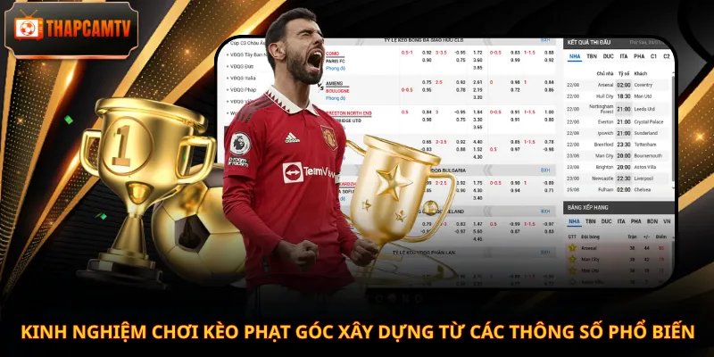 Kinh nghiệm chơi kèo phạt góc xây dựng từ các thông số phổ biến