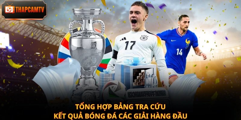 Tổng hợp bảng tra cứu kết quả bóng đá các giải hàng đầu